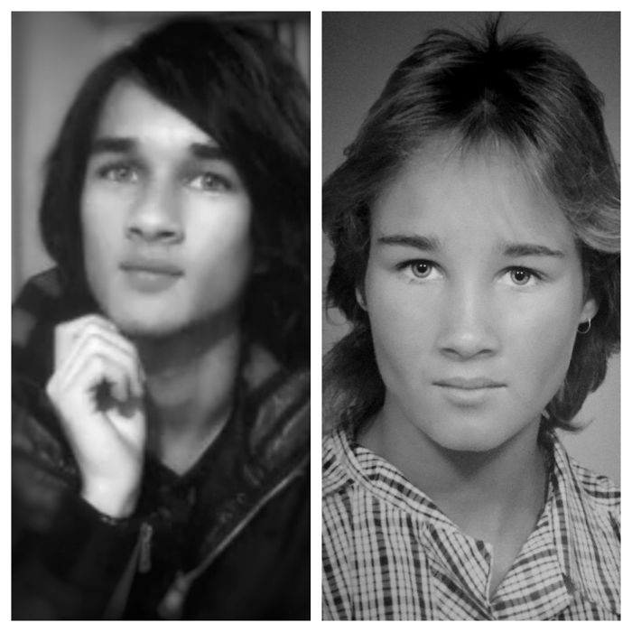 Son And Mother, As The Years Roll By The Likeness Gets Greater, It Even Freaks Mumma Out.