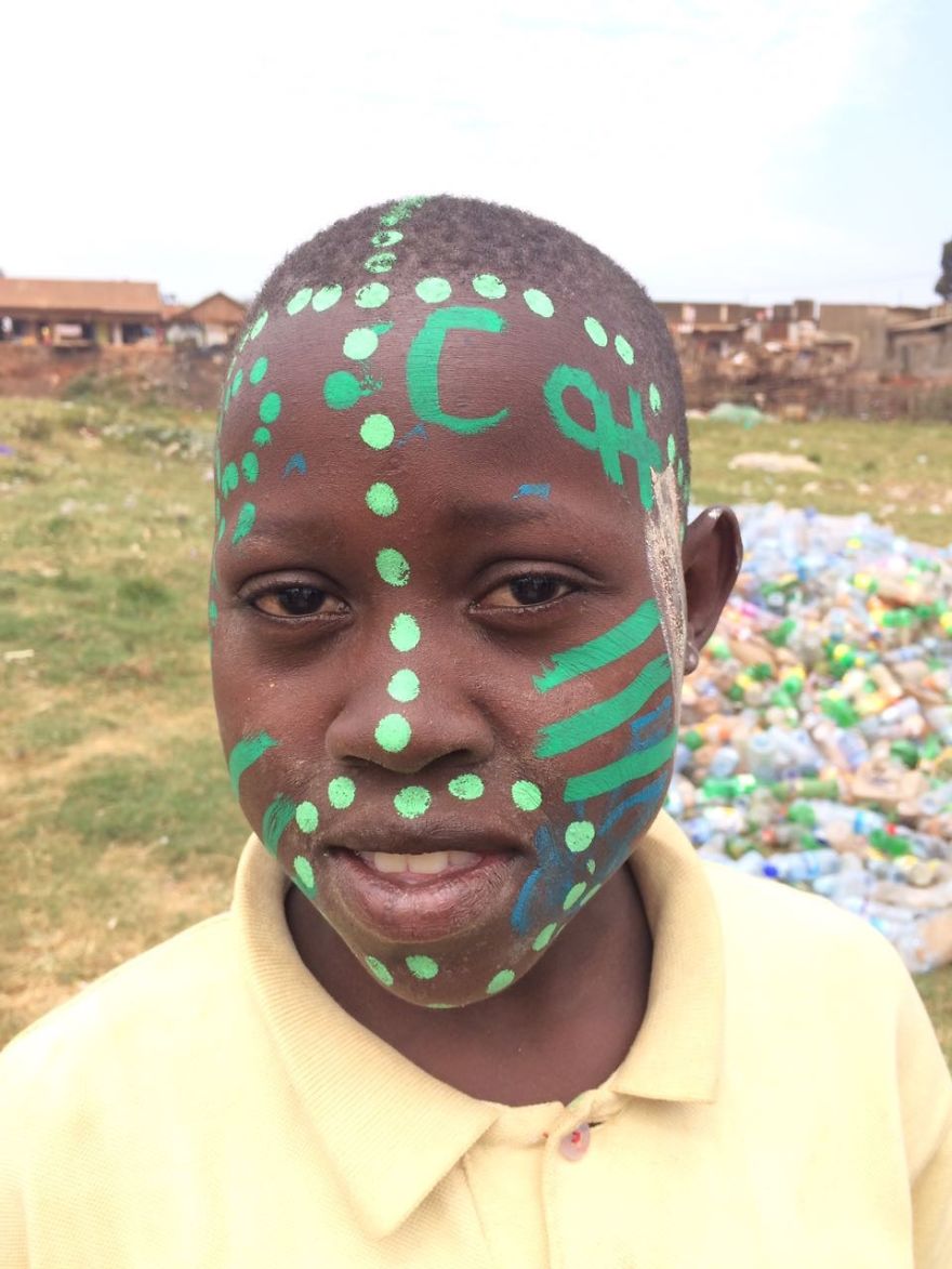 Went To Do A Wall Drawing End Up Making Tribal Face Painting In Uganda. Went To Do A Wall Drawing End Up Making Tribal Face Painting In Uganda.