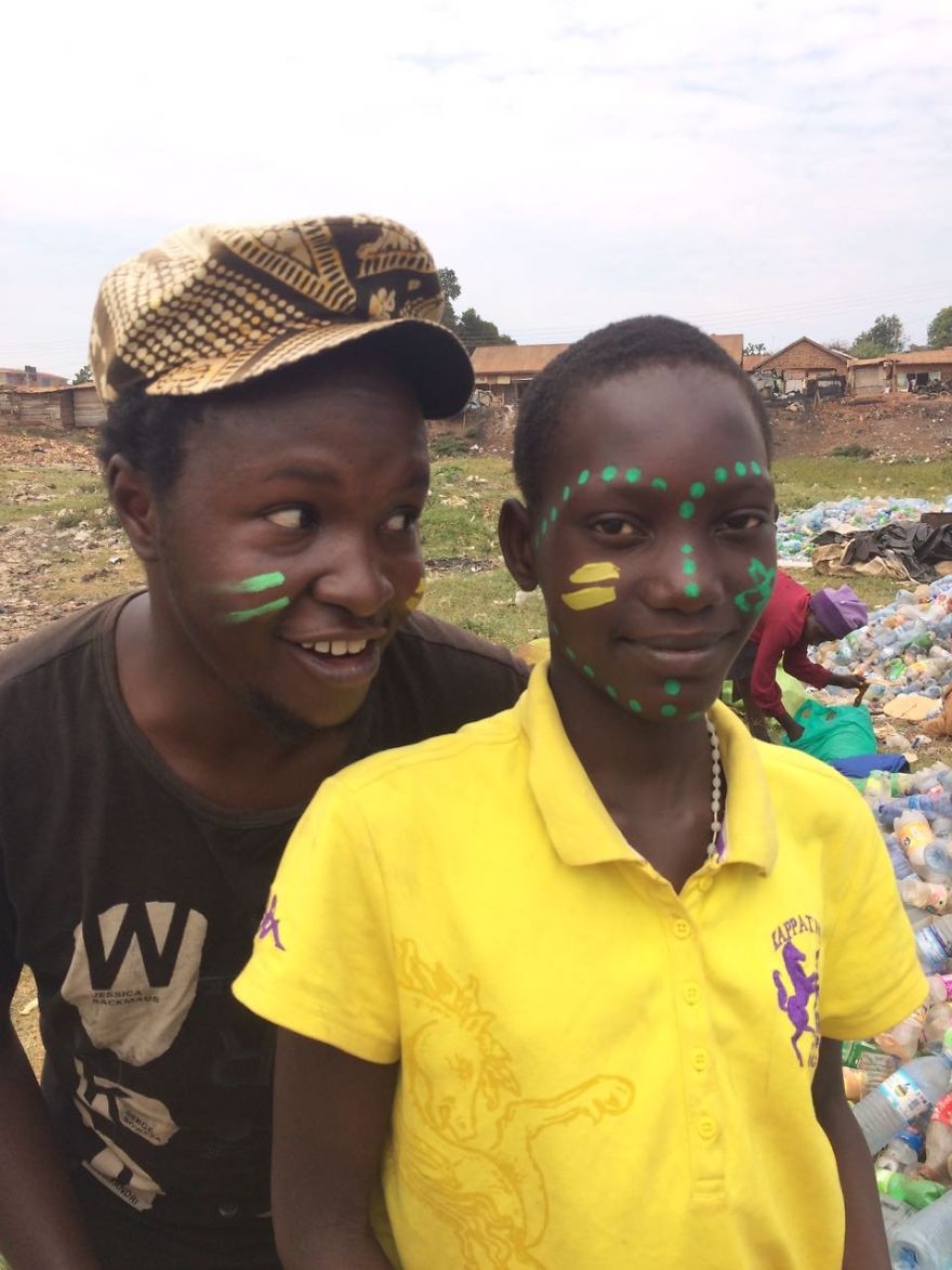 Went To Do A Wall Drawing End Up Making Tribal Face Painting In Uganda. Went To Do A Wall Drawing End Up Making Tribal Face Painting In Uganda.