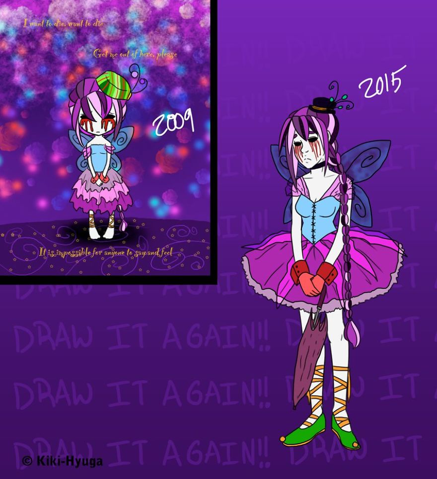 #168 Before And After, 6 Years Apart (now La-mishi-mish On Da, Not Kiki-hyuga)