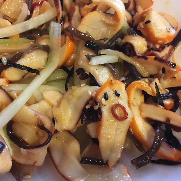 Oh No! It's Mr. Bill (found Just Like This In A Squid Salad)