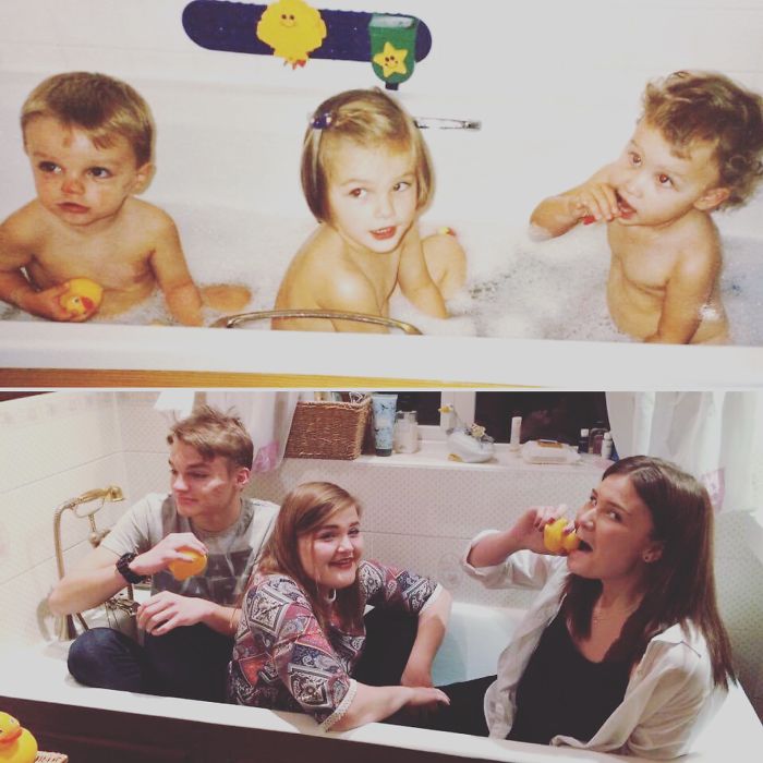 My Daughter, Niece And Nephew. 15 Year Gap.