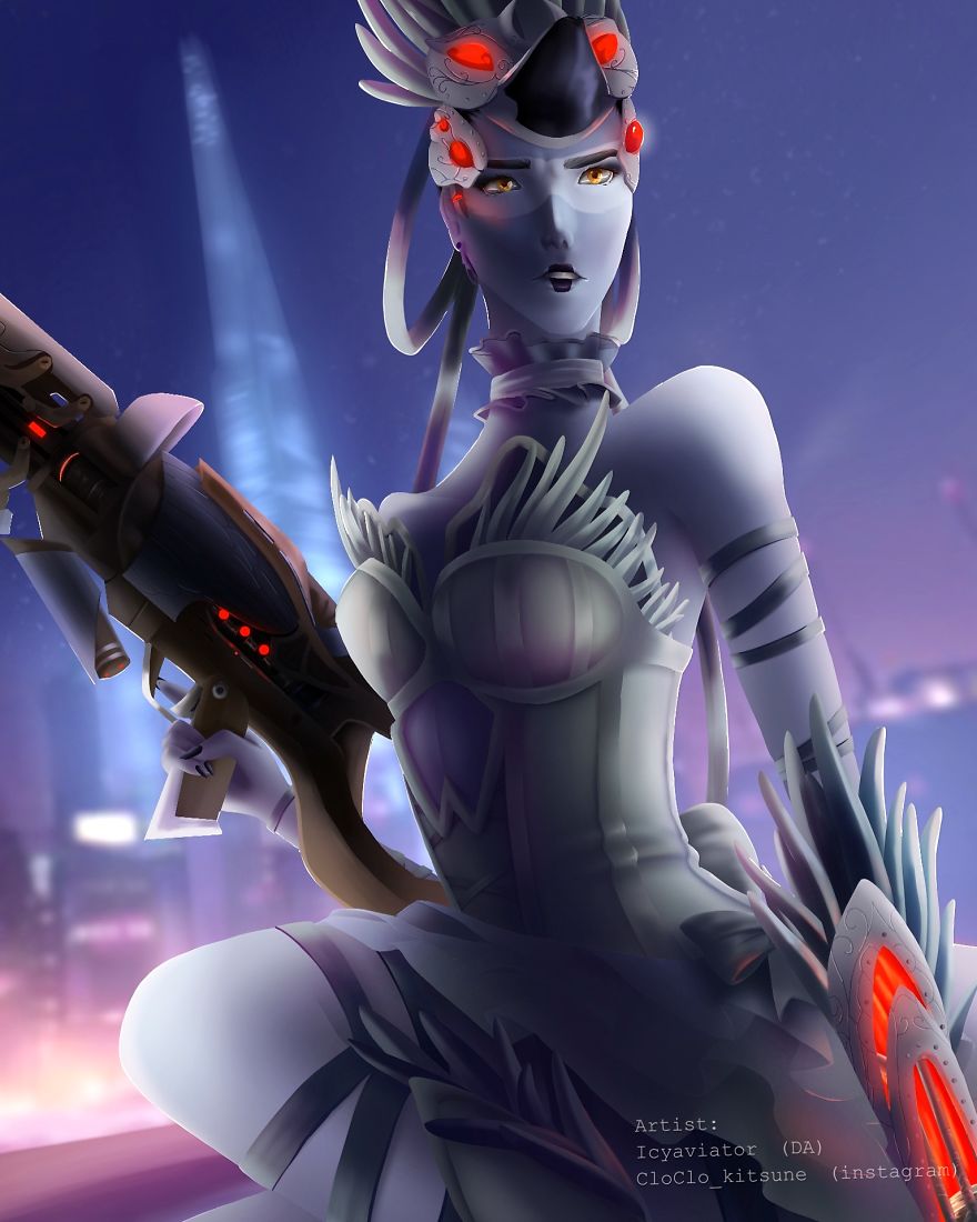 Widowmaker Odette Skin from Overwatch (game) .