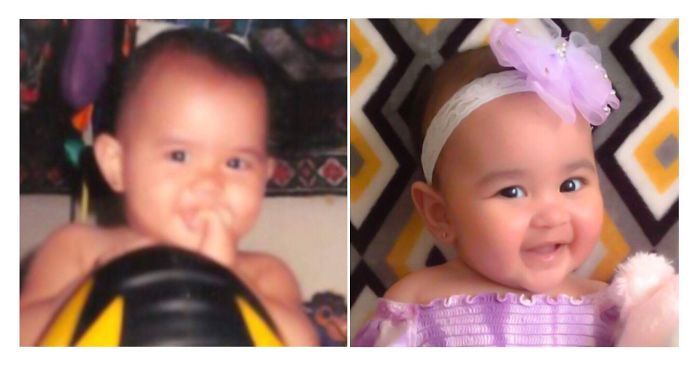 Mother And Daughter- 8 Months Old