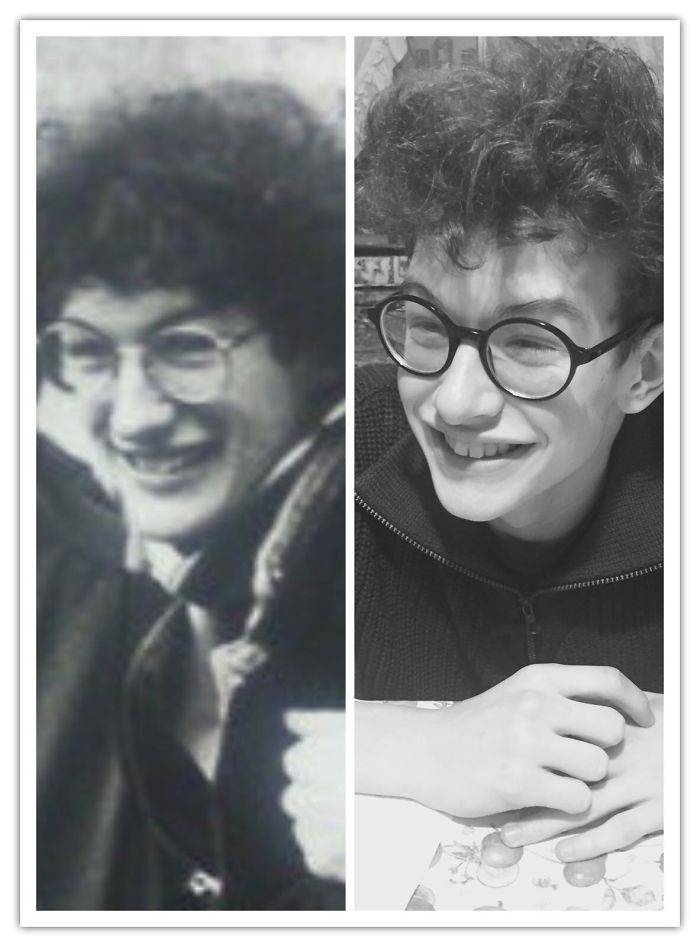 Father And Son Fifteen Years Old