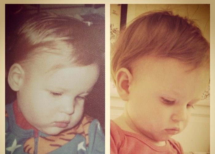 Me And My Son, 40 Years Apart.