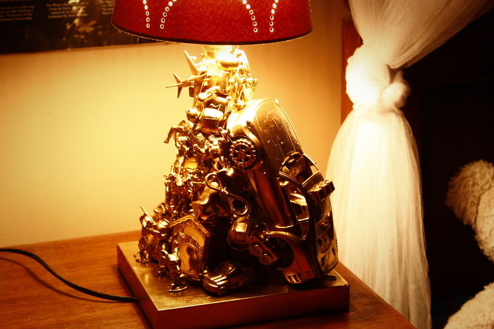 Creative Kids Lamp From Recycled Toys