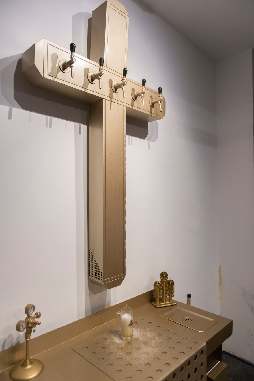 I Made This Beer Altar To Celebrate The End Of Lent