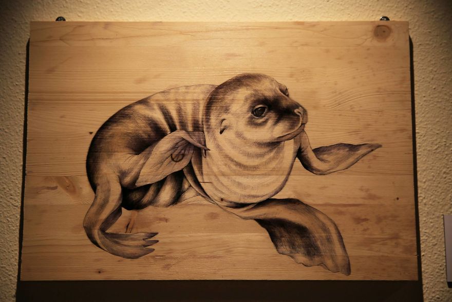 My Nature-Inspired Drawings That I Create On Recycled Wood My Nature-Inspired Drawings That I Create On Recycled Wood