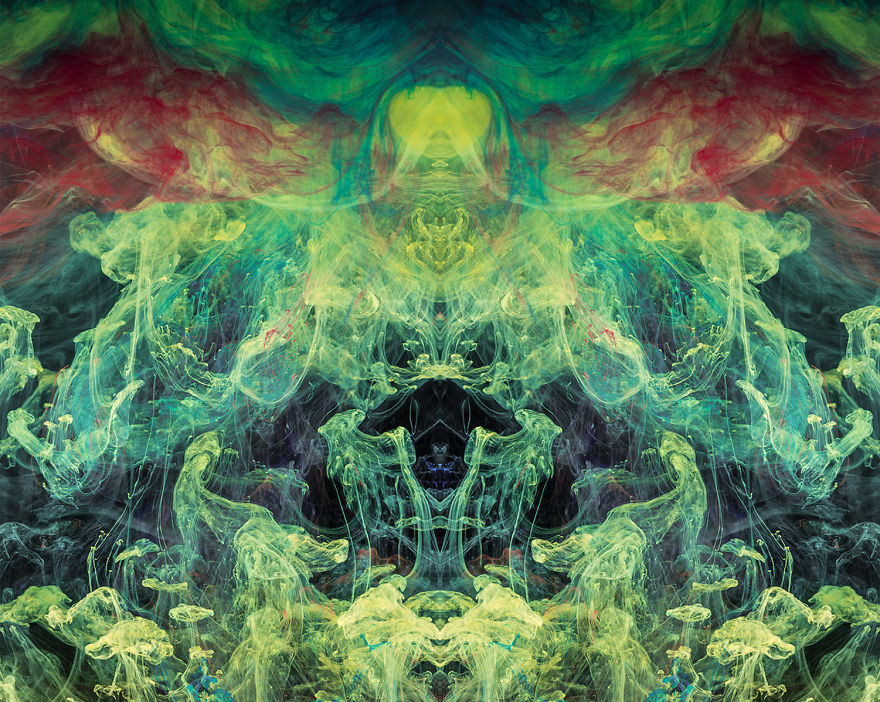 I Used Inks, Dyes, And Paints In Water To Create Surreal Images