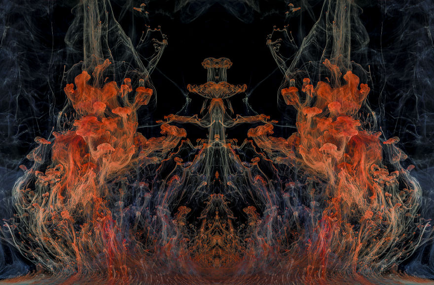 I Used Inks, Dyes, And Paints In Water To Create Surreal Images