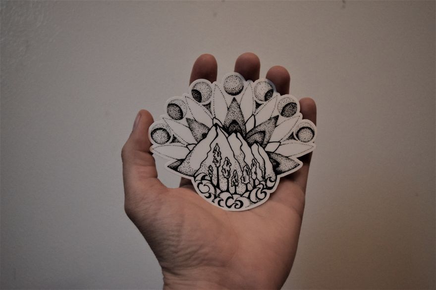 Moon, Mountains & Mandala