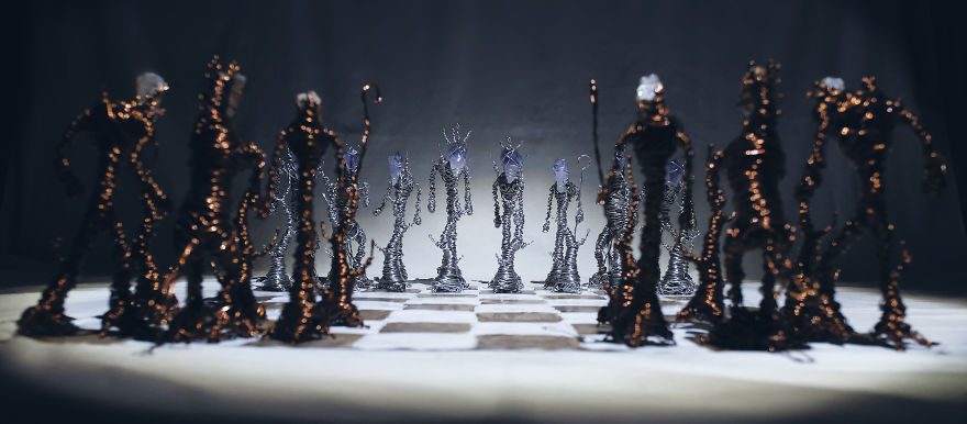 My Friend Creates Mystical Sculptures Using Wire, Rocks And Crystals