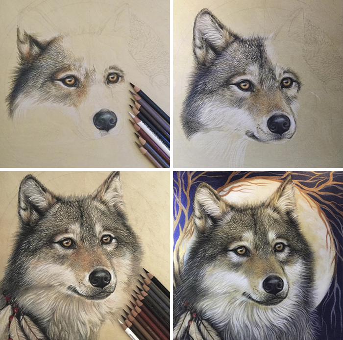 I Draw Animals On Wood Panels