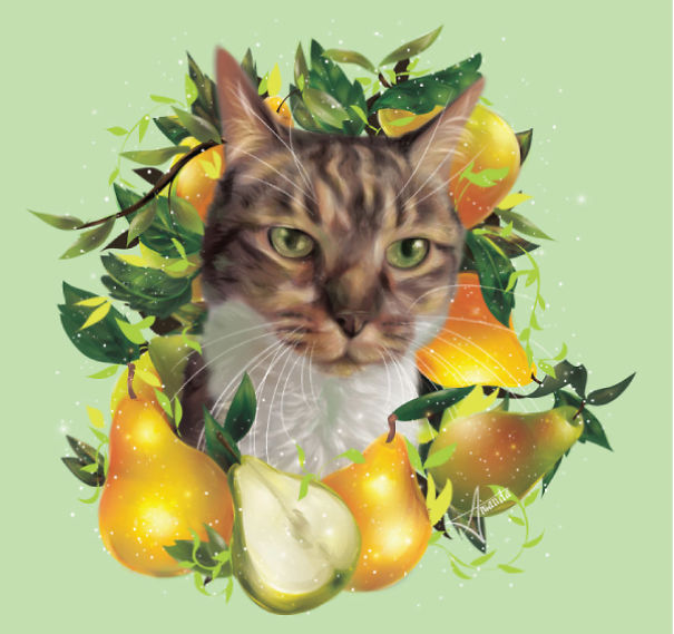 I Illustrate Pets Surrounded By Food