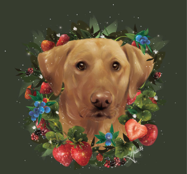 I Illustrate Pets Surrounded By Food