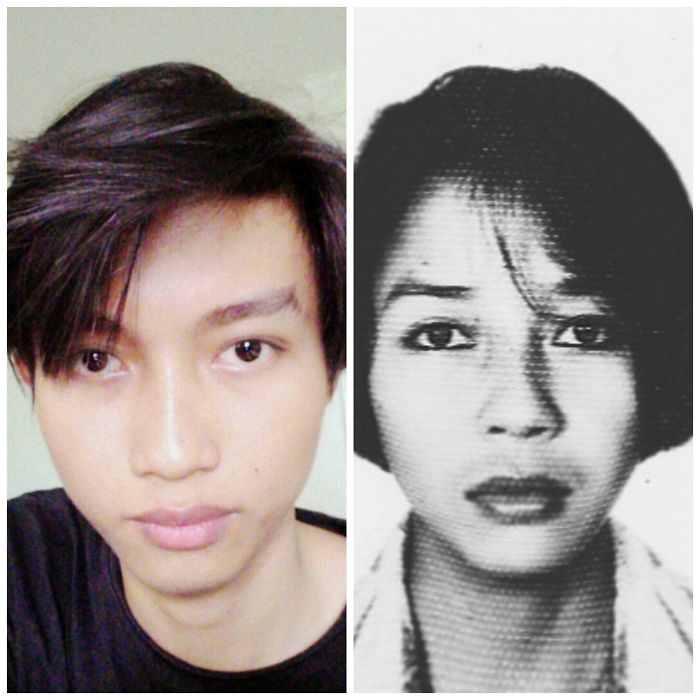 Me In 2016 And My Mom In 1990