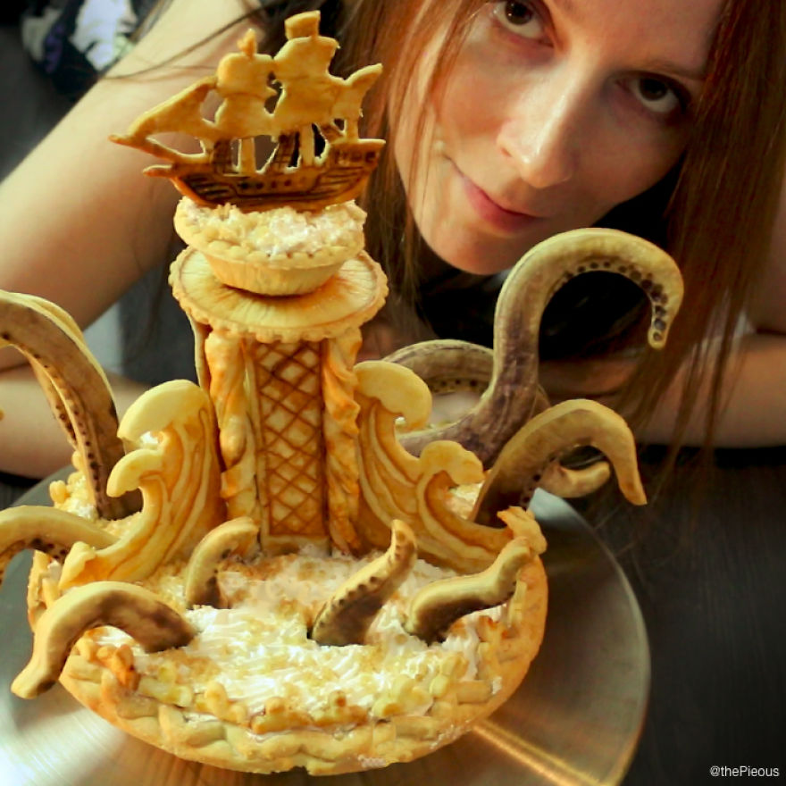 Pie Hacking Baker Invents "Piescrapers"