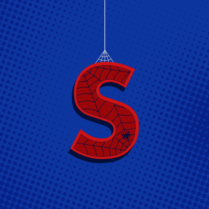 I Combined My Interest For Comics With My Love For Minimalist Illustrations In The Superheroes Alphabet Series