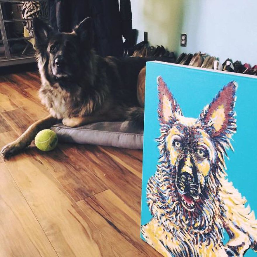 Scf K9's Are Commission Acrylic Dog Portraits Made With Vibrant Color And Personality For Their Owners And Family! Scf K9's Are Commission Acrylic Dog Portraits Made With Vibrant Color And Personality For Their Owners And Family!