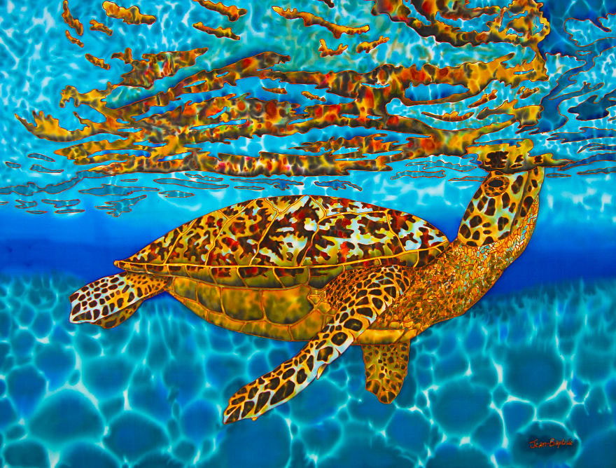 Spilt Water Ends Up Creating A New Batik Painting Style