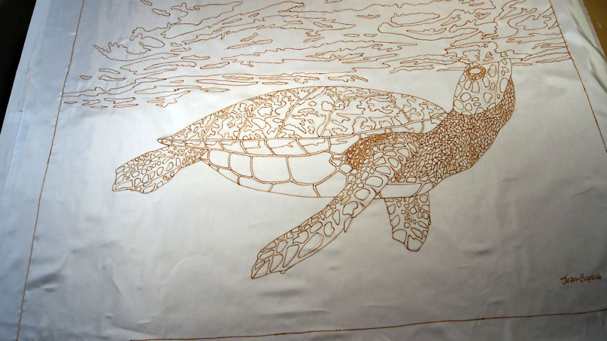 Spilt Water Ends Up Creating A New Batik Painting Style