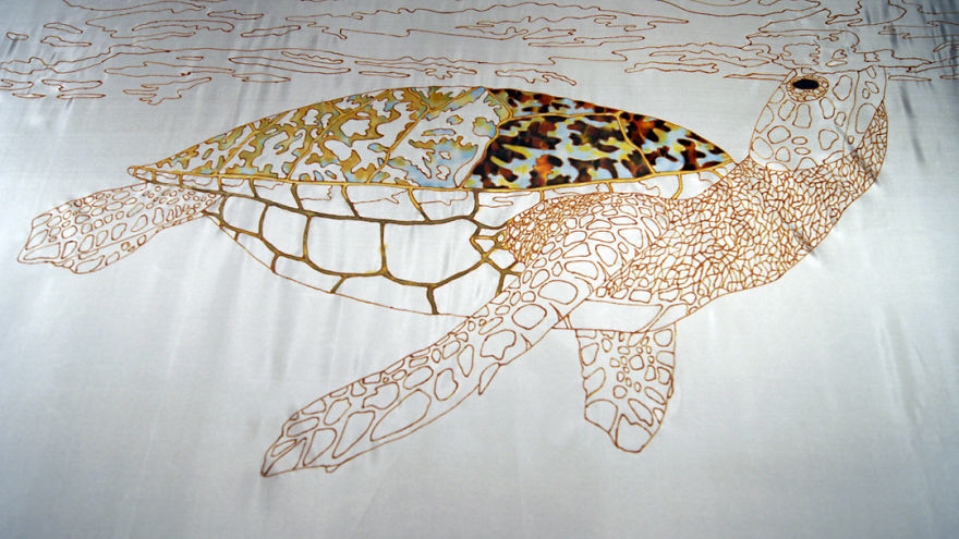 Spilt Water Ends Up Creating A New Batik Painting Style Spilt Water Ends Up Creating A New Batik Painting Style