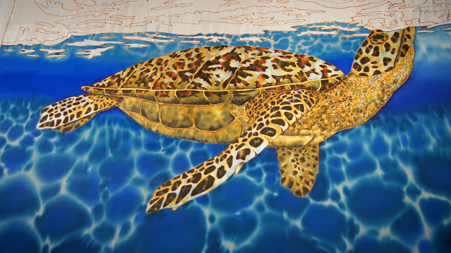 Spilt Water Ends Up Creating A New Batik Painting Style