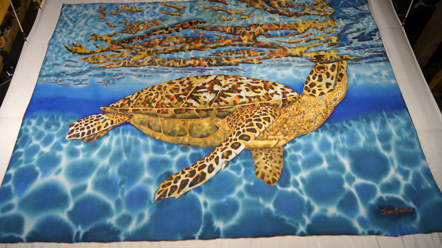 Spilt Water Ends Up Creating A New Batik Painting Style