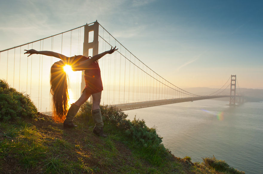 California, United States At The San Francisco Golden Gate Bridge In Tara's Home City. Photo Credit: Daniel Bahmani