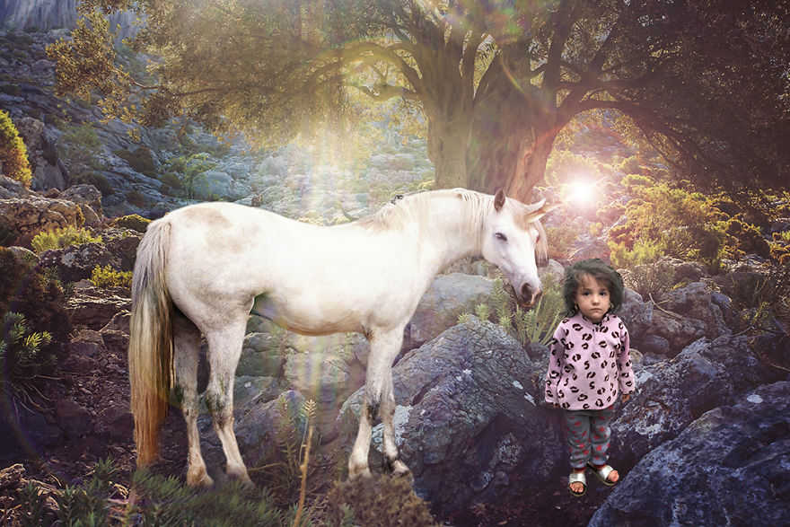 With A Unicorn. Because She Is That Awesome