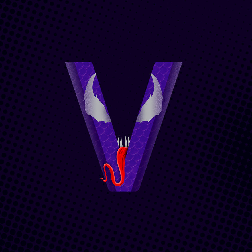 I Combined My Interest For Comics With My Love For Minimalist Illustrations In The Superheroes Alphabet Series