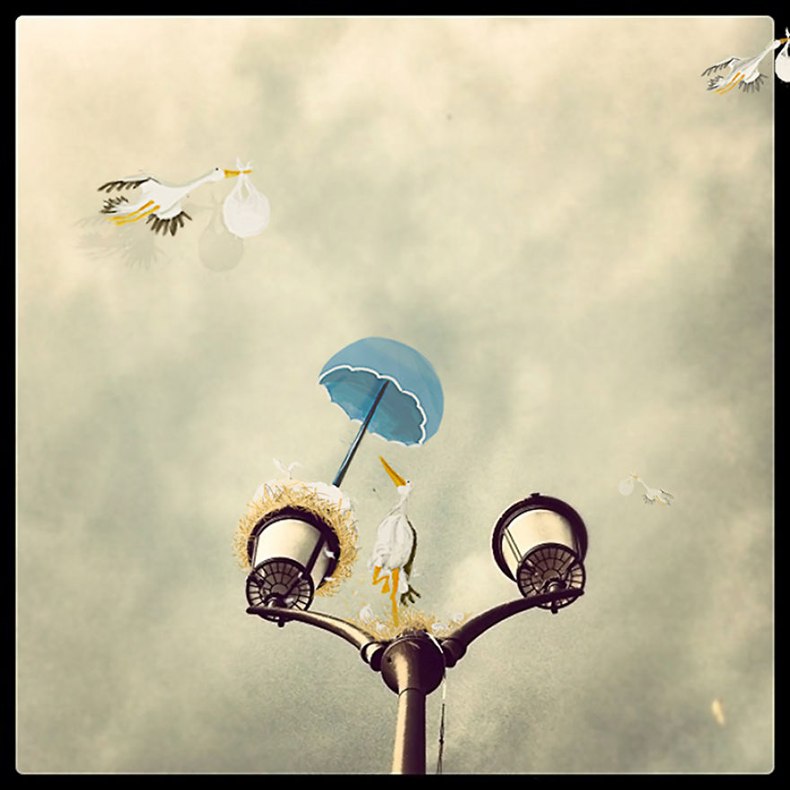 We Used Photography And Illustration To Make These Humorous And Surrealistic Images With A Bit Of Uncanny Aftertaste