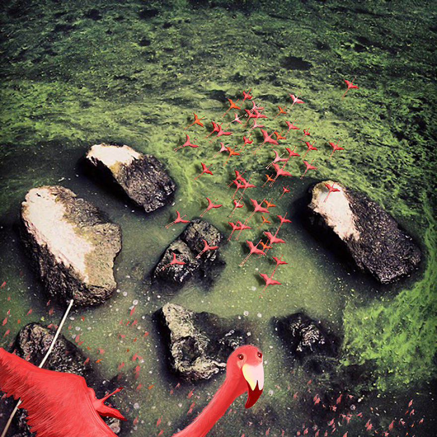 We Used Photography And Illustration To Make These Humorous And Surrealistic Images With A Bit Of Uncanny Aftertaste