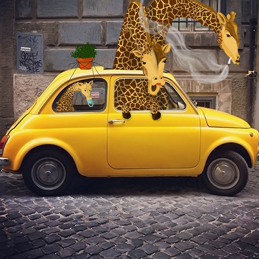 We Used Photography And Illustration To Make These Humorous And Surrealistic Images With A Bit Of Uncanny Aftertaste