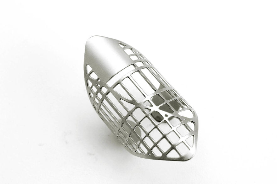 New York Map Statement Ring