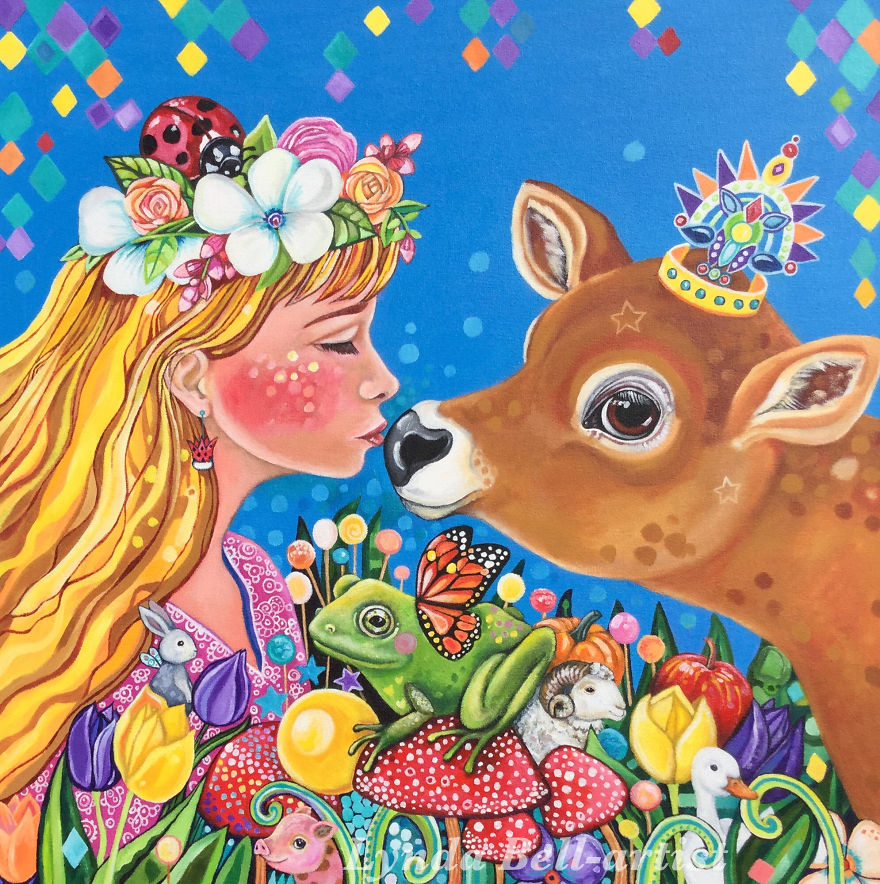 I Paint Stories Using Fairytale Symbolism To Explore My Journey To Veganism