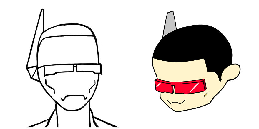 Autonomus, 2014 (left) 2016 (right), Original Work By John Rivera