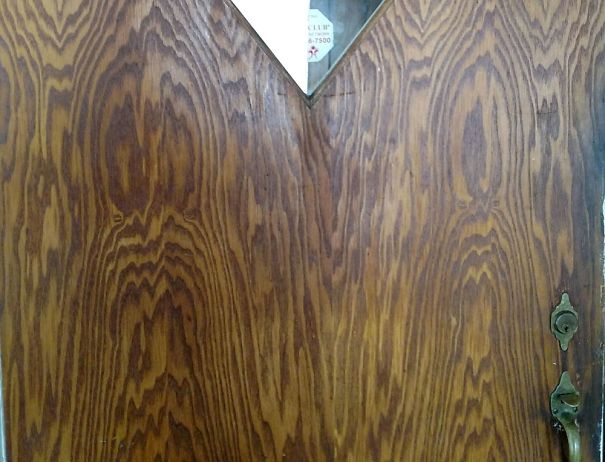 My Grandpa's Front Door Has Twin Octopuses On It. (below Window, Either Side, Zoom To See Eyes)