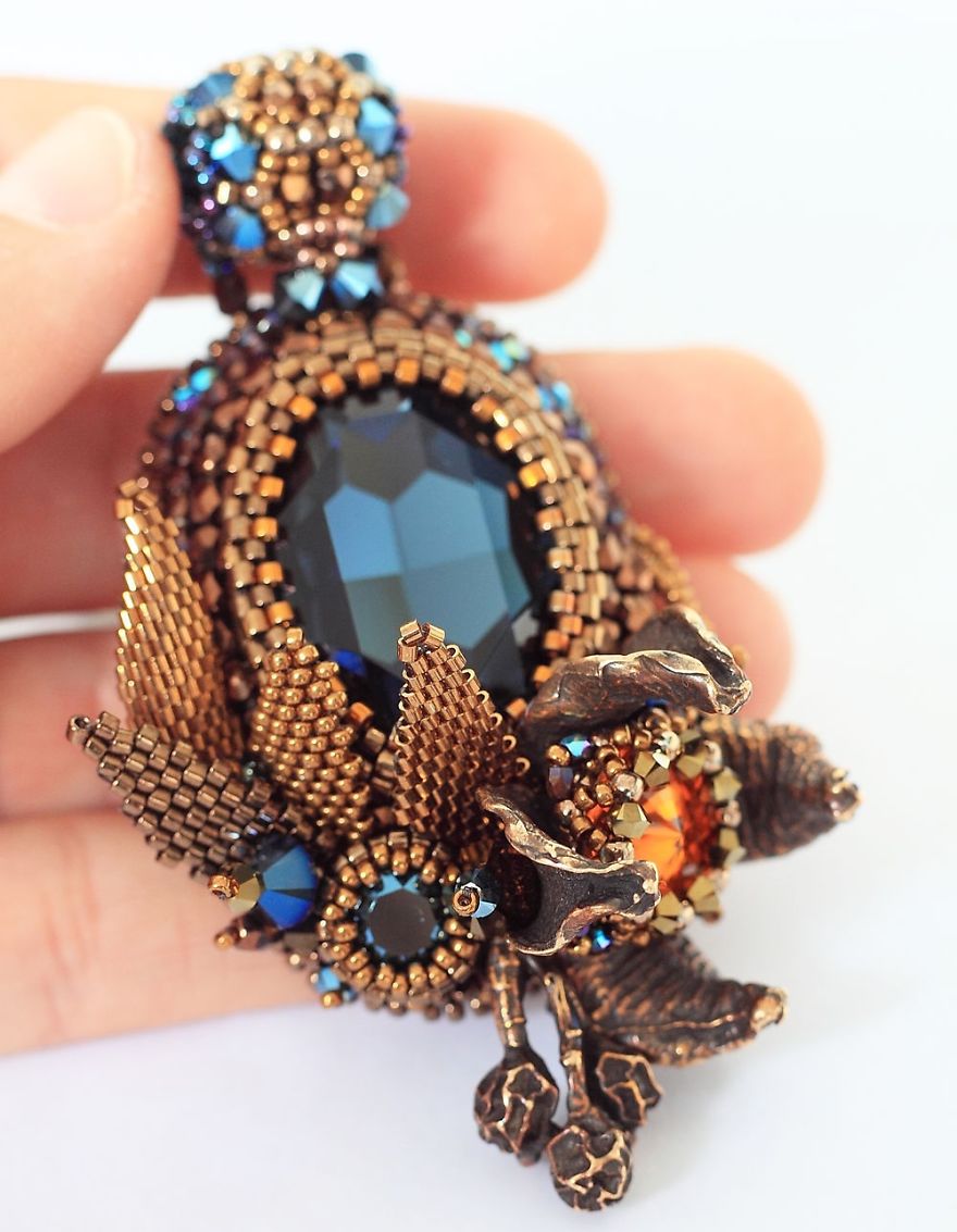 Gorgeous Seed Bead Webs: 12 Amazing Jewelries By Apollinariya Koprivnik