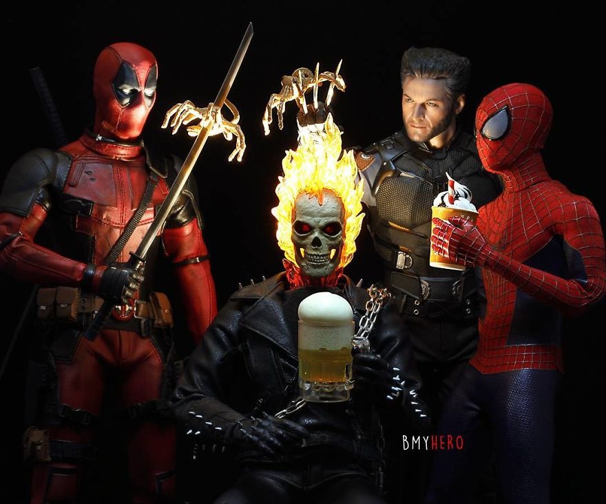 Hero Figures Can Be Found In Amusing Compositions