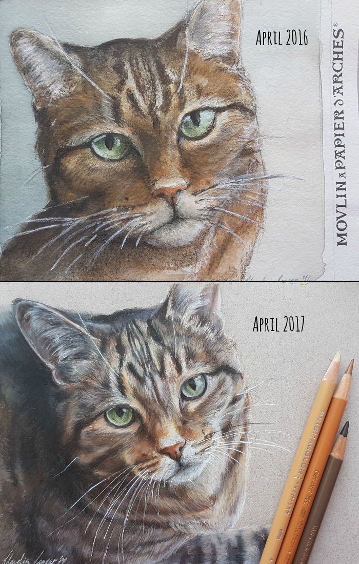 1 Year Difference By Claudia Sketches