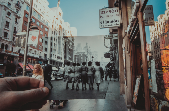 I Inserted Old Photos Into Popular Destinations During My Travels