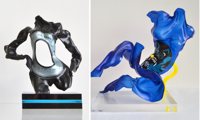 I Make Figurative Sculptures From Vinyl Records