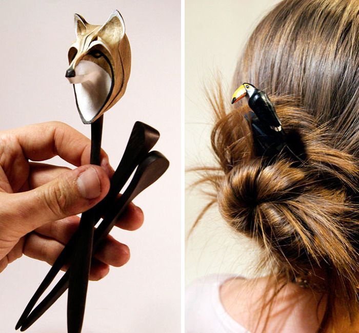 We Make Animal Hair Accessories From Wood