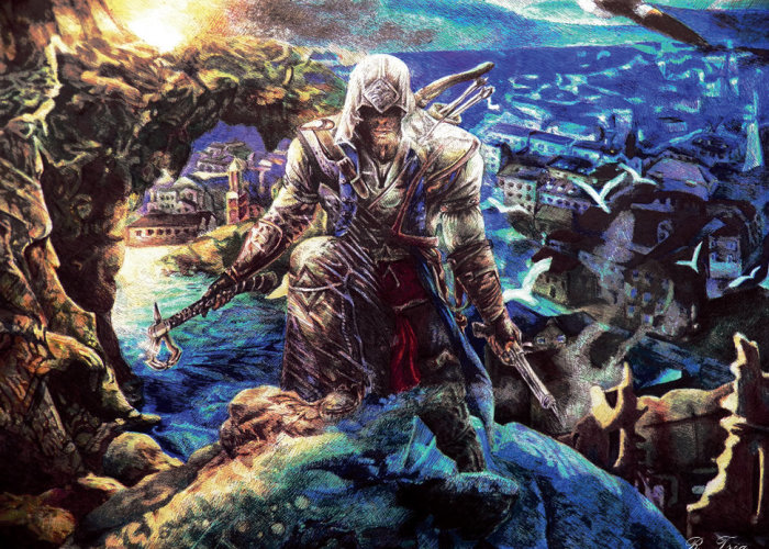 I Draw Using 8 Colored Ballpoint Pens