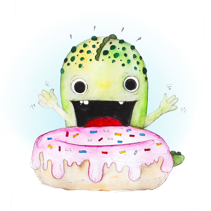 Meet Alfie The Dragosaur Who Loves (Only) Pink Donuts