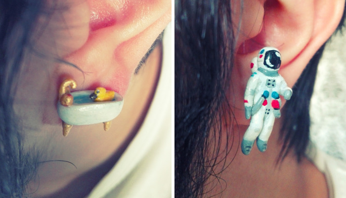 I Create Cute, Nerdy, Weird And Creepy Earrings