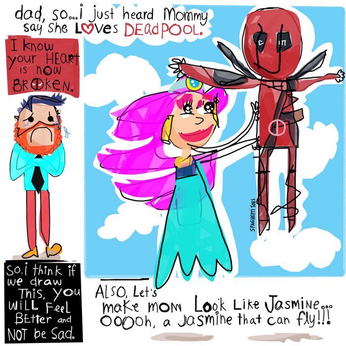 Dad Turns His Daughter’s Sayings Into Illustrations