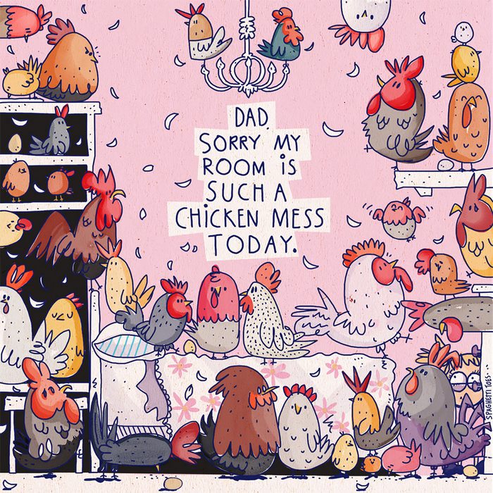 Dad Turns His Daughter’s Sayings Into Illustrations